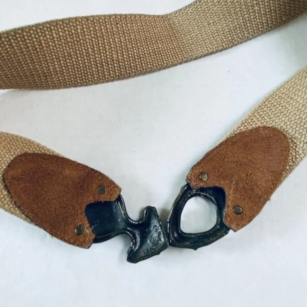 Metal Buckle Belt Bras‎ Leather Toggle Buckle Strap Wide Festival Western Boho